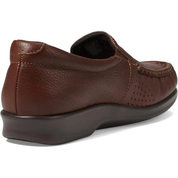 SAS Womens Twin Slip On Walking Shoe US 10.5 Narrow EU 41 Brown Leather NIB - Picture 3 of 13